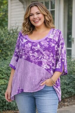 NWT Blue Sky Lavender Delight 4X
